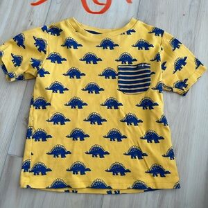 European Yellow and Blue Dinosaur Tee